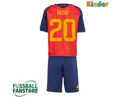 Spanien Pedri Gonzalez #20 Replik Heimtrikot Kinder WM 2026 Kurzarm (+ Kurze Hosen)